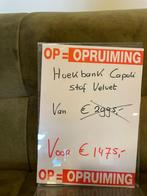 Hoekbank Capoli Velvet Mos Groen - 20% Extra korting, Huis en Inrichting, Nieuw, Velvet , 250 tot 300 cm, Stof