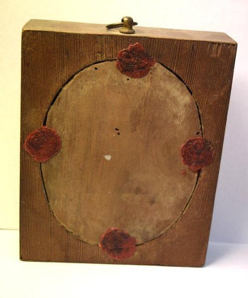 Reliekhouder - Hout, Textiel - 1800-1850 - Houten, Antiek en Kunst, Kunst | Niet-Westerse kunst