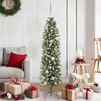 vidaXL Kunstmatige slanke kerstboom met 150 LED Groen 150 cm, Diversen, Kerst, Verzenden, Nieuw