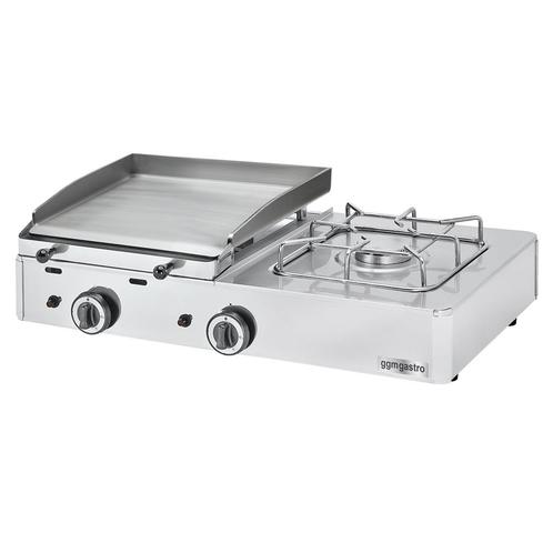GGM Gastro | Gasgrill bakplaat - 6,3 kW - Grilloppervlak: |, Witgoed en Apparatuur, Fornuizen, Inbouw, Nieuw, Verzenden