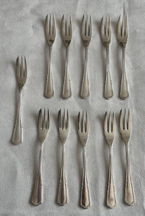 Bestekset (11) - .800 zilver, Antiek en Kunst, Antiek | Goud en Zilver