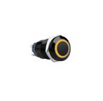 Push schakelaar gele verlichting - 16mm, Hobby en Vrije tijd, Elektronica-componenten, Ophalen of Verzenden, Nieuw