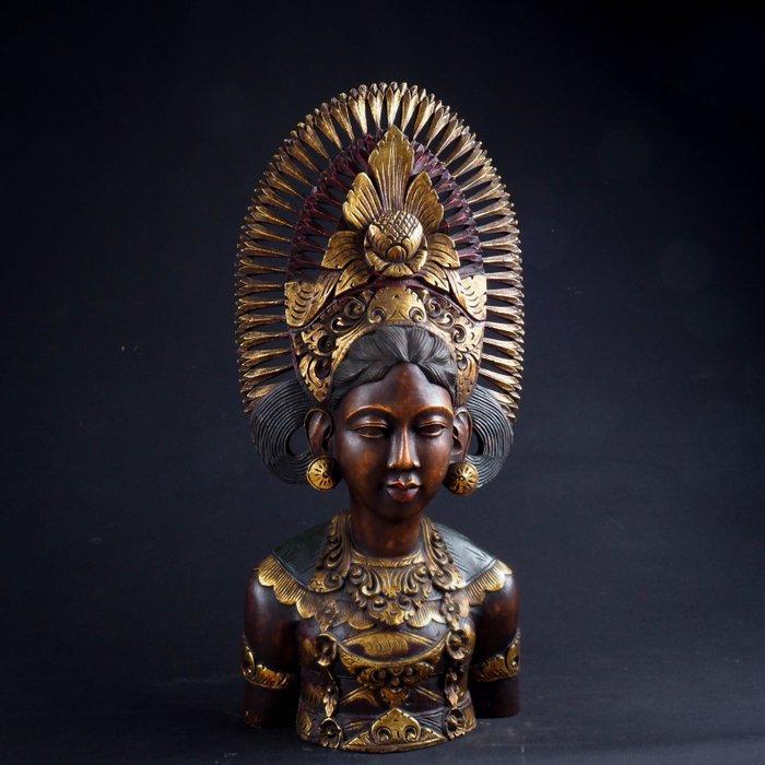 buste Djanger danseres 64 cm - Bali - Indonesië (Zonder, Antiek en Kunst, Kunst | Niet-Westerse kunst