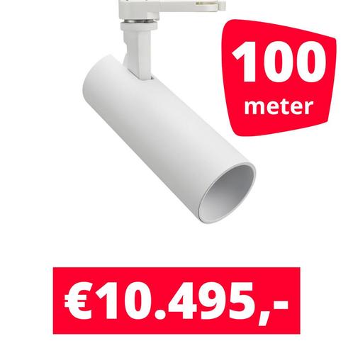 LED Railverlichting Meteora Wit 100 spots + 100M rails, Zakelijke goederen, Kantoor en Winkelinrichting | Winkel en Inventaris