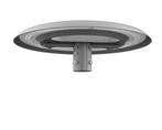 LED rond design lantaarnpaal armatuur VOCGTS-ON-TOP 100W, Verzenden