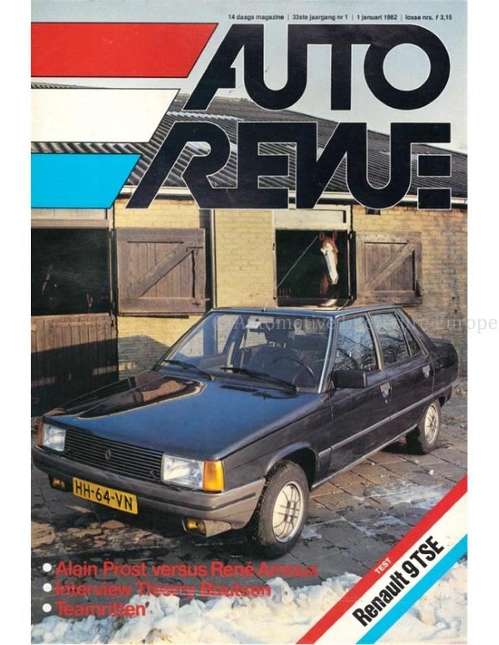 1982 AUTO REVUE MAGAZINE 01 NEDERLANDS, Boeken, Auto's | Folders en Tijdschriften