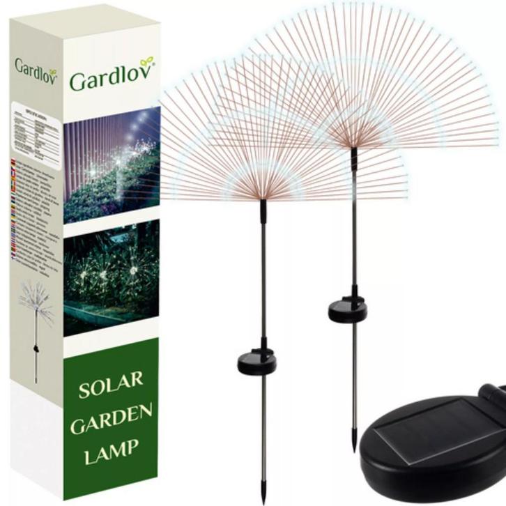 Gardlov Led Tuinlampen set - Zonne-energie - Waterdicht -..., Tuin en Terras, Buitenverlichting, Nieuw, Ophalen of Verzenden
