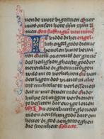 Manuscript - Illuminated Book of Hours page from Delft -, Nieuw