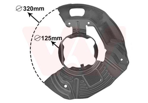REMSCHIJF BESCHERMER VOOR BMW 5 E39 1995-2000 34111162955, Auto-onderdelen, Remmen en Aandrijving, Nieuw, Ophalen of Verzenden