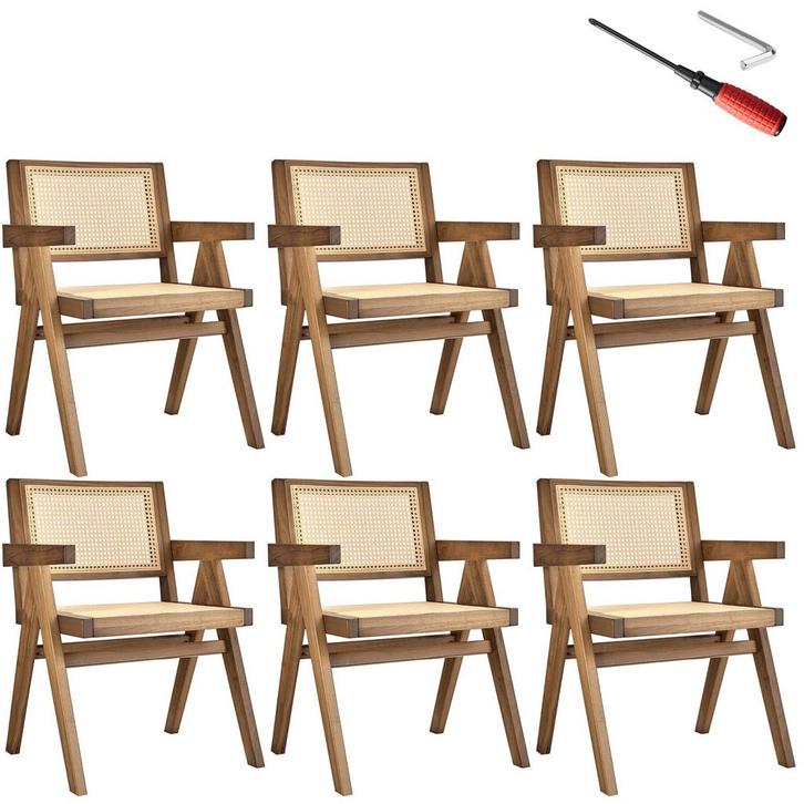 Eetkamerstoel Lizzy met Weens vlechtwerk in boho-stijl - lic, Huis en Inrichting, Stoelen, Verzenden