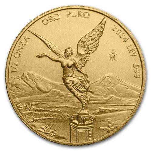 Gouden Mexican Libertad 1/2 oz 2024, Postzegels en Munten, Munten | Amerika, Zuid-Amerika, Losse munt, Goud, Verzenden