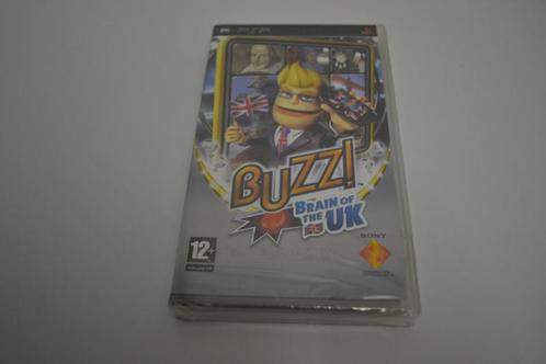 Buzz Brain of the UK Factory Sealed (PSP PAL CIB), Spelcomputers en Games, Games | Sony PlayStation Portable, Zo goed als nieuw