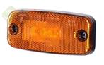Zijmarkeringslamp Oranje, Contour Lamp, 3 LEDS, 12/24 Volt,, Auto-onderdelen, Verlichting, Ophalen of Verzenden, Nieuw, Universele onderdelen
