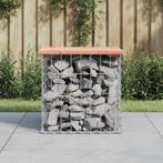 vidaXL Tuinbank schanskorfontwerp 43x44x42 cm massief, Tuin en Terras, Verzenden, Nieuw