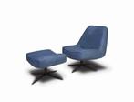 Fauteuil Ego - fauteuils - Blauw, Nieuw, Blauw, Leer