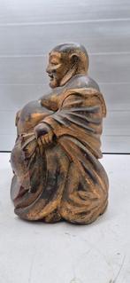 Gelukkige Boeddha Budai Siddartha Gautama Goud Handgesneden, Antiek en Kunst