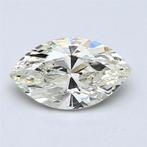 1 pcs Diamant (Natuurlijk) - 0.91 ct - Markies - K - SI1 -, Nieuw