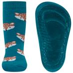 Antislipsokken Ewers Kindermaat - Petrol met Vosjes Hoofd Br, Meisje, Nieuw, Ophalen of Verzenden, Ewers