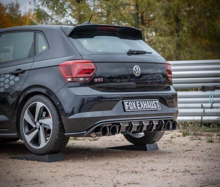 FOX VW Polo AW1 GTI einddemper uitgang rechts/links - 2x100, Auto-onderdelen, Uitlaatsystemen, Nieuw, Verzenden