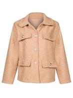 Jasje Bouclé Beige, damesjas, Kleding | Dames, Verzenden, Nieuw