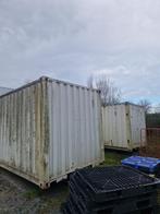 40ft container, wit, staal, gebruikt  (Afhalen, Ophalen of Verzenden, Gebruikt