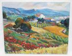 Juan Mendoza Marruedo (1929) - Paisaje entre amapolas y, Antiek en Kunst, Kunst | Schilderijen | Klassiek