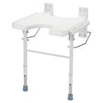 Opklapbaar douchezitje met steunpoten, Diversen, Verpleegmiddelen, Ophalen of Verzenden, Nieuw