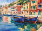 Lavinia Hrimiuc - Picturesque Port • NO Reserve, Antiek en Kunst