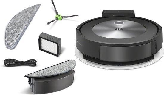 Robotstofzuiger Dweil | Roomba Combo j5 | Retourdeal 49%..., Witgoed en Apparatuur, Stofzuigers, Minder dan 1200 watt, Nieuw, Robotstofzuiger