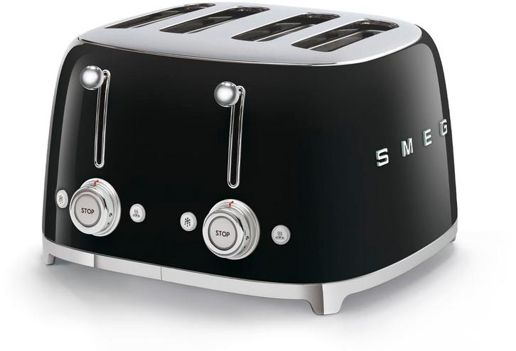 Smeg TSF03BLEU broodrooster zwart, Witgoed en Apparatuur, Broodroosters, Nieuw, Verzenden