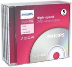 Philips DVD+RW 4.7 GB in jewel case 5 stuks, Verzenden, Nieuw
