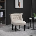 TRUUSK Vintage Relaxfauteuil - Gestoffeerd - Houten frame -, Huis en Inrichting, Stoelen, Verzenden, Nieuw