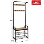 Hoppa! HSR040N01 Kapstok met schoenenrek  van 49 voor 39, Huis en Inrichting, Woonaccessoires | Kapstokken, Ophalen of Verzenden