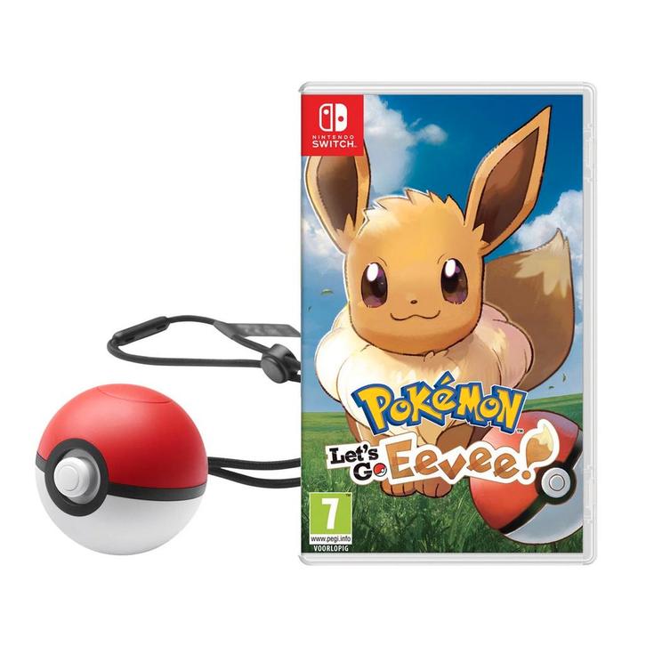 Switch Pokemon Lets Go Eevee + Poke Ball Plus Bundle [Zonde, Spelcomputers en Games, Spelcomputers | Nintendo Switch, Zo goed als nieuw