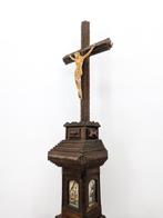 Antiek Crucifix - Hout - 1850-1900, Antiek en Kunst