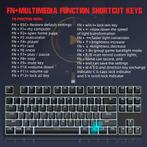 2dekans | HXSJ L600 Bedraad Mechanisch Gaming Toetsenbord -, Computers en Software, Ophalen of Verzenden, Zo goed als nieuw, HxSJ