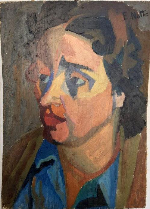Emilio Notte (1891-1982) - Ritratto - NO RESERVE, Antiek en Kunst, Kunst | Schilderijen | Klassiek