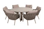 Taste Puglia/Donato low dining tuinset - Ø160 cm., Tuin en Terras, Tuinsets en Loungesets, Verzenden, Nieuw, Overige materialen