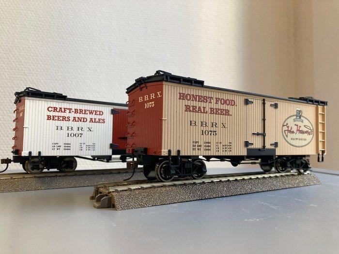 Bachmann 0e - 27466/27467 - Modeltrein goederenwagon (2) -, Hobby en Vrije tijd, Modeltreinen | Overige schalen