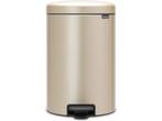 Brabantia NewIcon Prullenbak - 20 liter - Pedaal - Metallic, Verzenden, Zo goed als nieuw