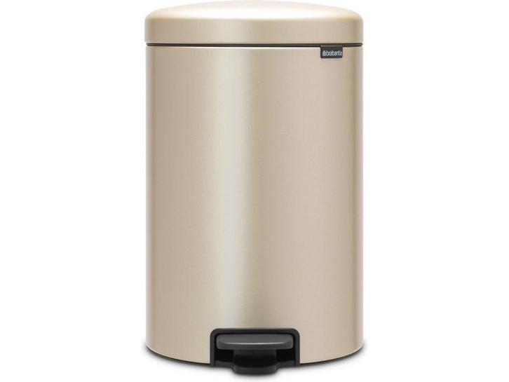 Brabantia NewIcon Prullenbak - 20 liter - Pedaal - Metallic, Huis en Inrichting, Woonaccessoires | Prullenbakken, Zo goed als nieuw