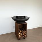 BBQ Plancha Grill Blackline Cortenstaal 8mm Camarada Ø70cm, Tuin en Terras, Houtskoolbarbecues, Verzenden, Nieuw