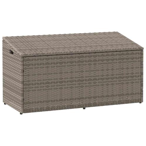 vidaXL Tuinbox 110x50x58 cm poly rattan grijs, Tuin en Terras, Overige Tuin en Terras, Nieuw, Verzenden