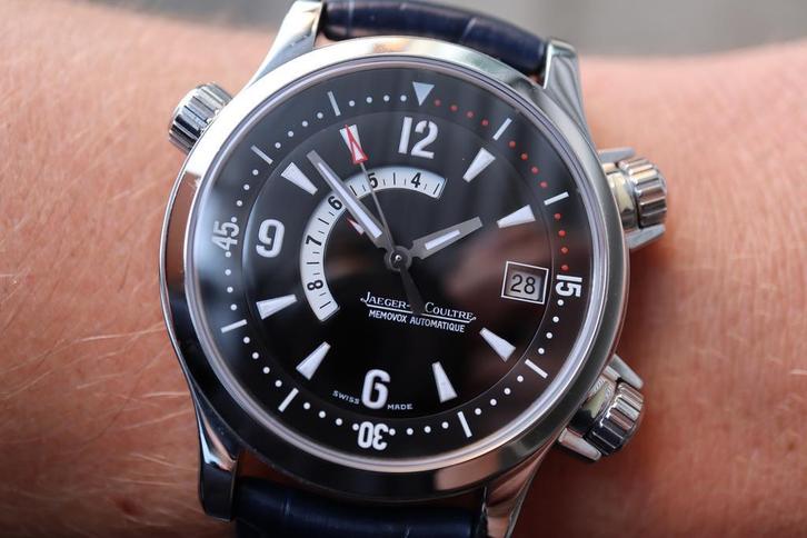 Horloge Jeager-LeCoultre Master Compressor 02/2002 Full set, Sieraden, Tassen en Uiterlijk, Horloges | Heren, Leer, Gebruikt, Staal