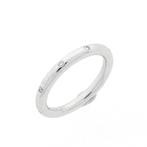 Witgouden Stax aanschuif ring met diamant; 0,10 ct. | B..., Sieraden, Tassen en Uiterlijk, 18 tot 19, Gebruikt, Overige kleuren