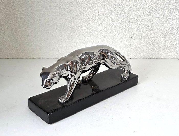 Excelent Art Ceramics - Beeld, ***ZILVEREN PANTER*** van, Antiek en Kunst, Kunst | Designobjecten