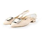 Linea Zeta Slingbacks in maat 39 Beige | 10% extra korting, Verzenden, Beige, Zo goed als nieuw, Linea Zeta