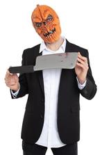Halloween Masker Enge Pompoen Oranje, Nieuw, Verzenden