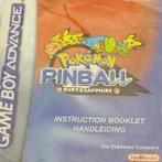 MarioGBA.nl: Pokemon Pinball Ruby and Sapphire Handleiding, Spelcomputers en Games, Ophalen of Verzenden, Gebruikt