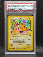 Pokémon - 1 Graded card - Pokemon Birthday Pikachu PSA 10, Hobby en Vrije tijd, Nieuw